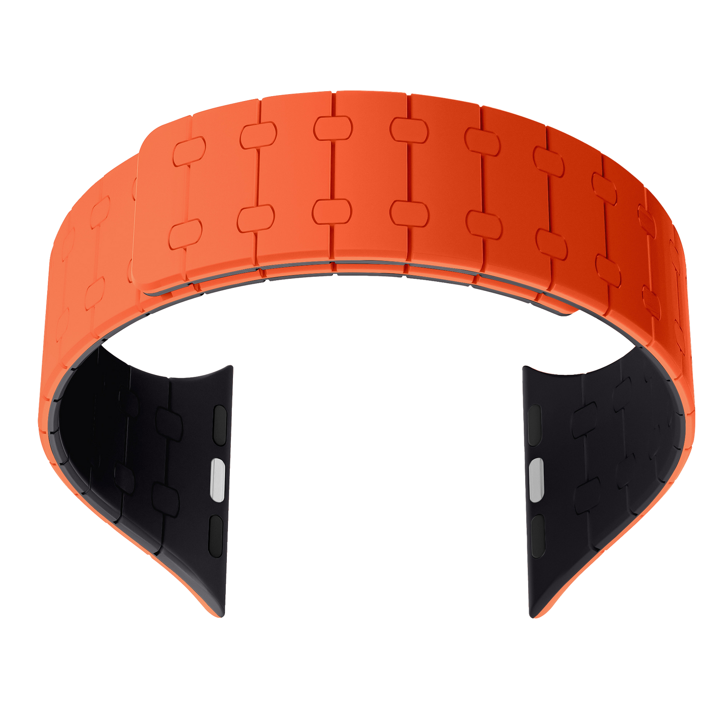 Orange / Black Silicon Magnet