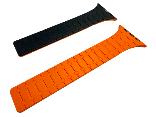 Orange / Black Silicon Magnet